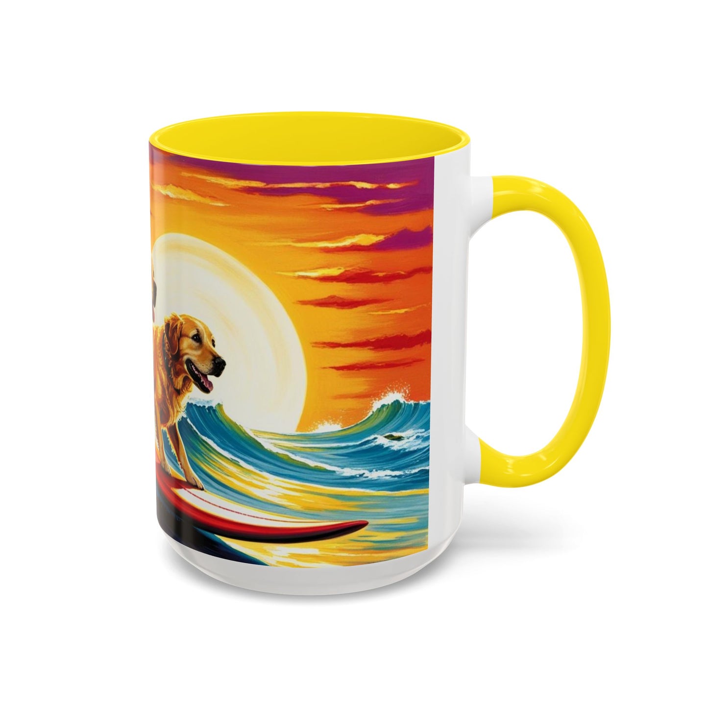 Taza de café con detalles de Surf Dogs: el regalo perfecto para los amantes de los perros
