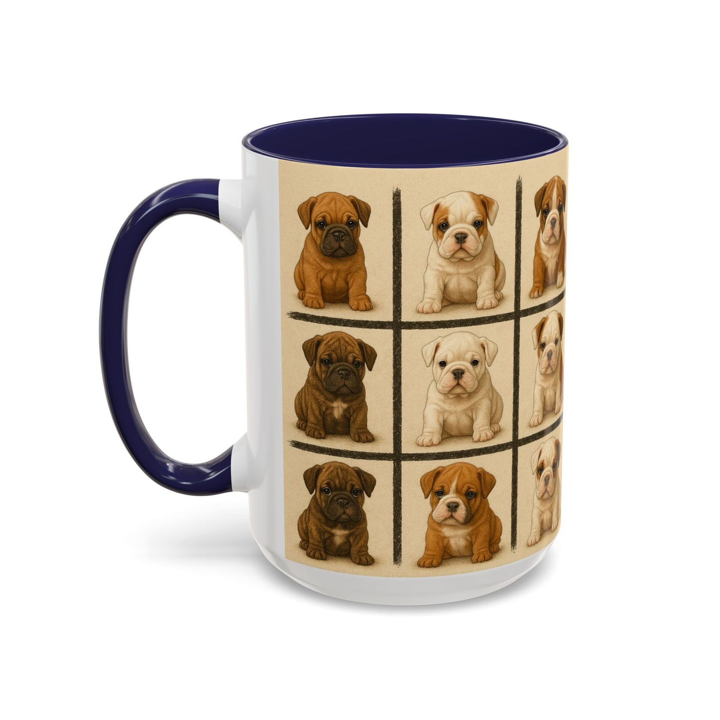 Bulldog puppies Accent Coffee Mug - Perfect Gift for Dog Lovers