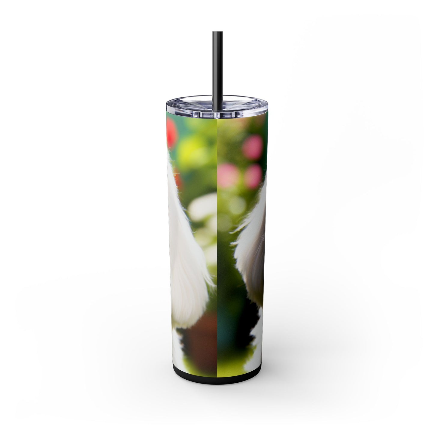 Skinny Tumbler with Straw – 20 oz Stainless Steel Cup