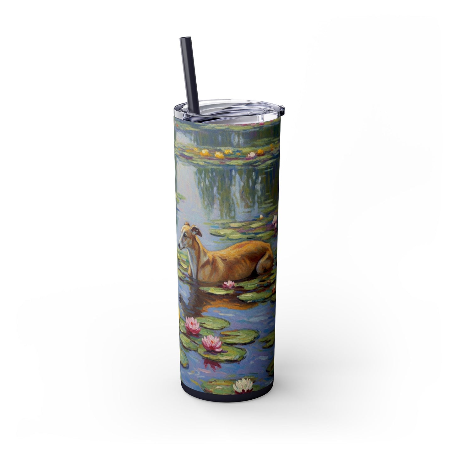 Vaso para galgos con pajita, 20 oz