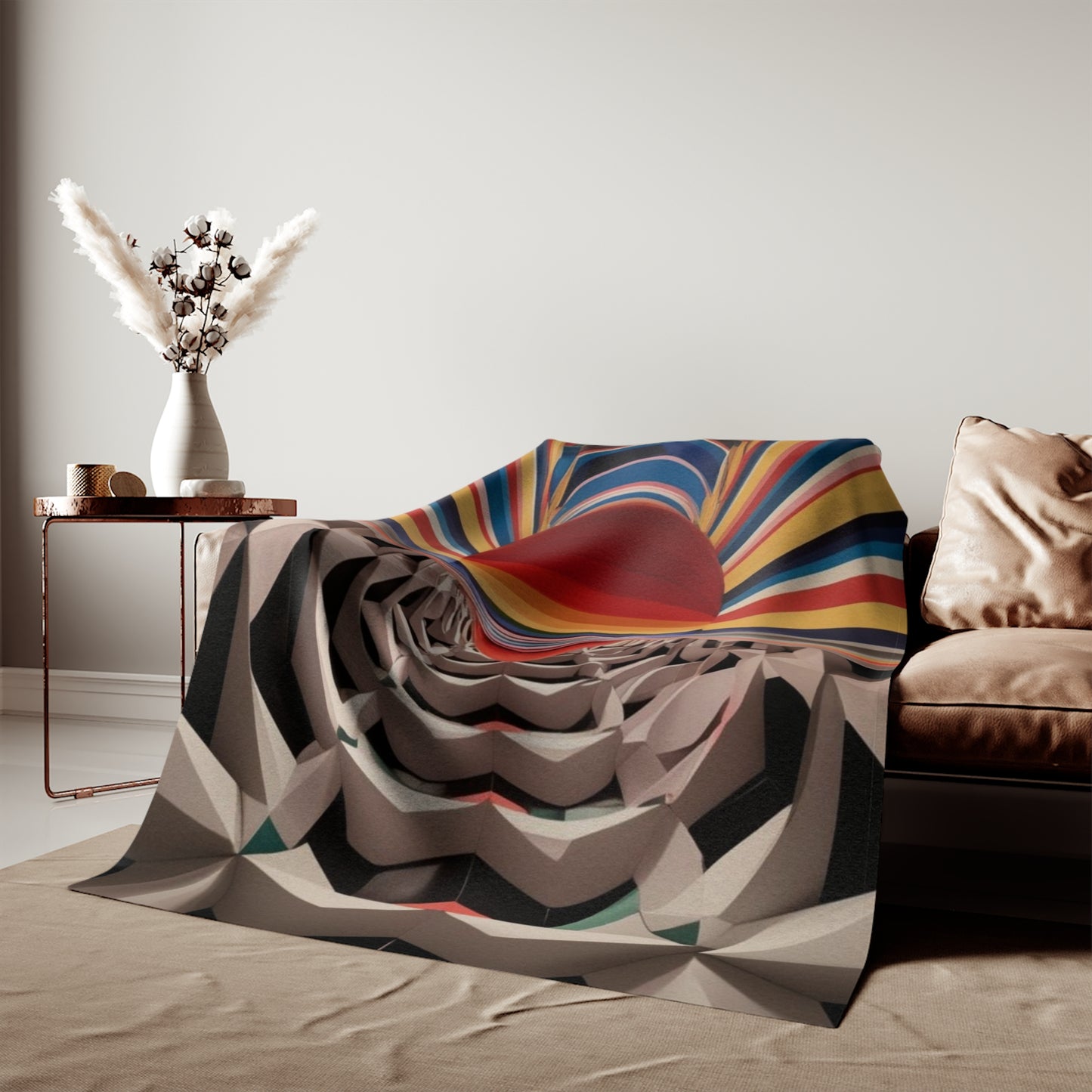 Sweat-shirt/couverture à illusion d'optique