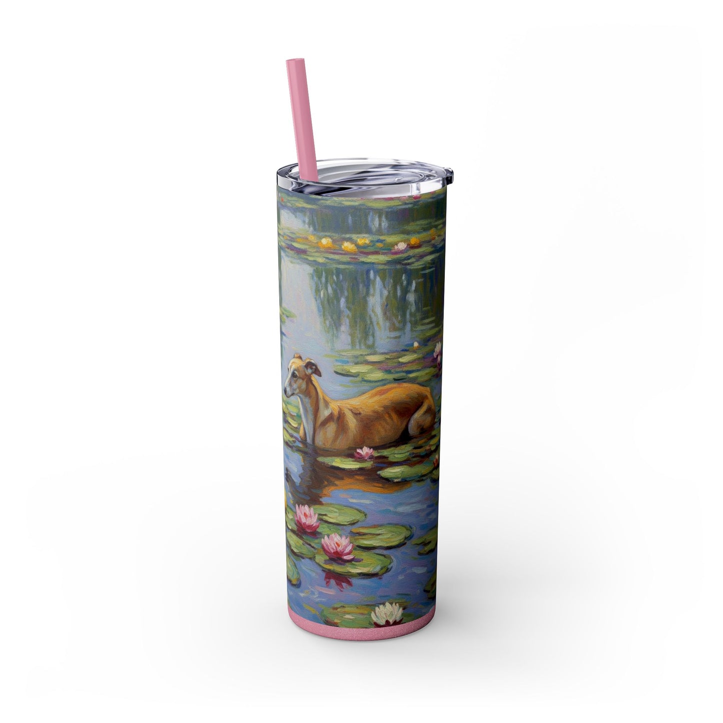Vaso para galgos con pajita, 20 oz