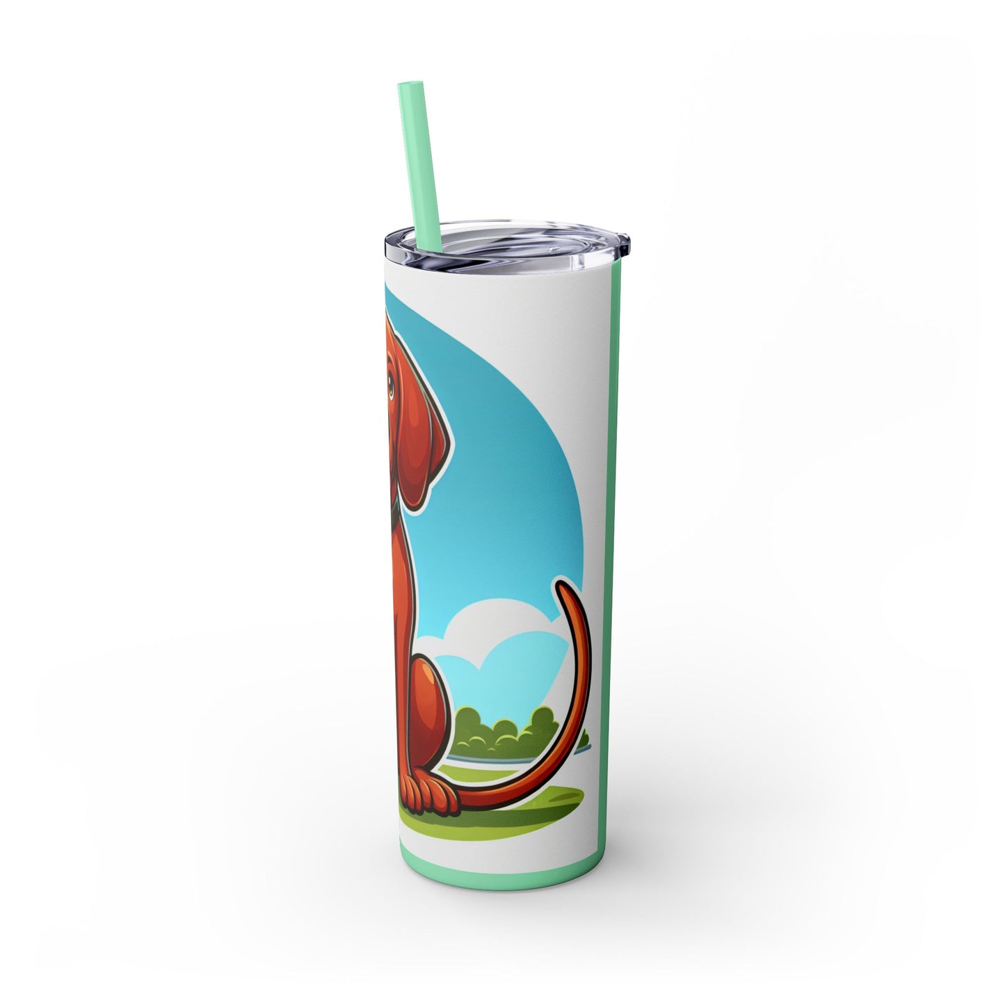 Redbone Coonhound Tumbler with Straw, 20oz