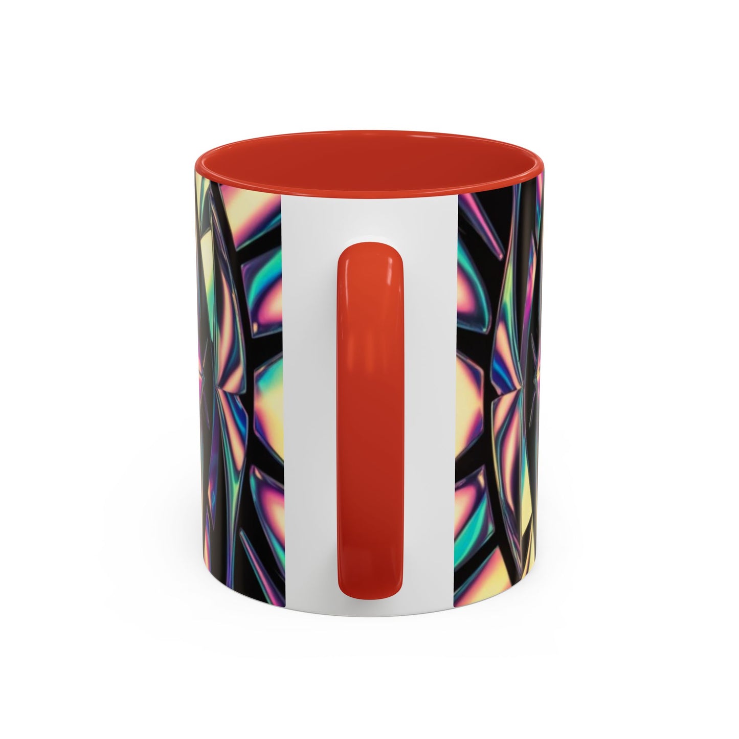 Optical Illusion Accent Mug – Ceramic Coffee Cup