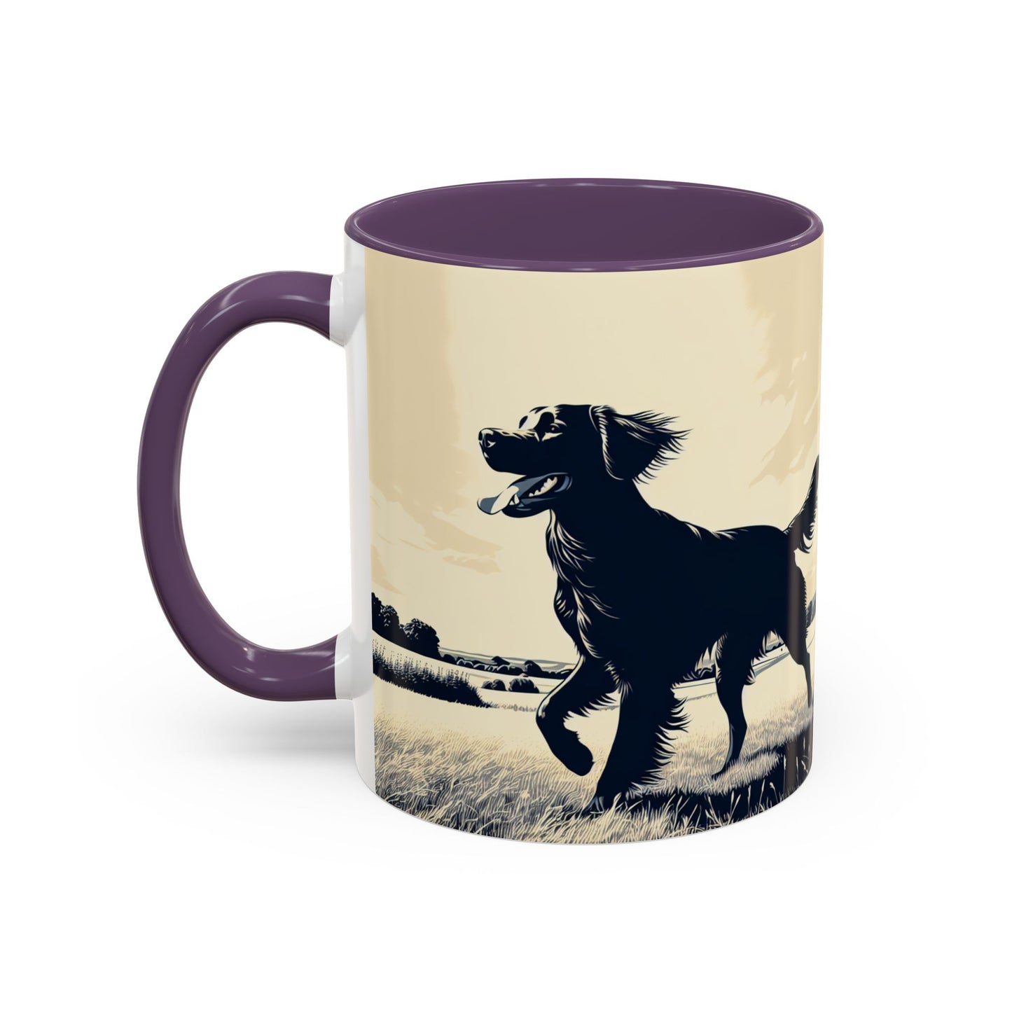 Flat Coated Retriever Accent Coffee Mug - Perfect Gift for Dog Lovers