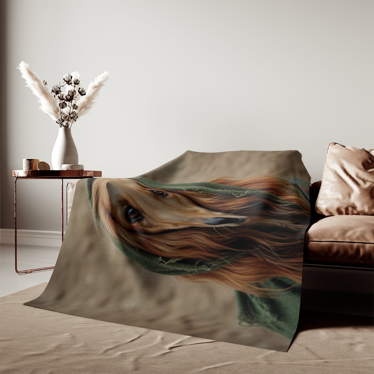 Afghan Hound Sweatshirt Blanket