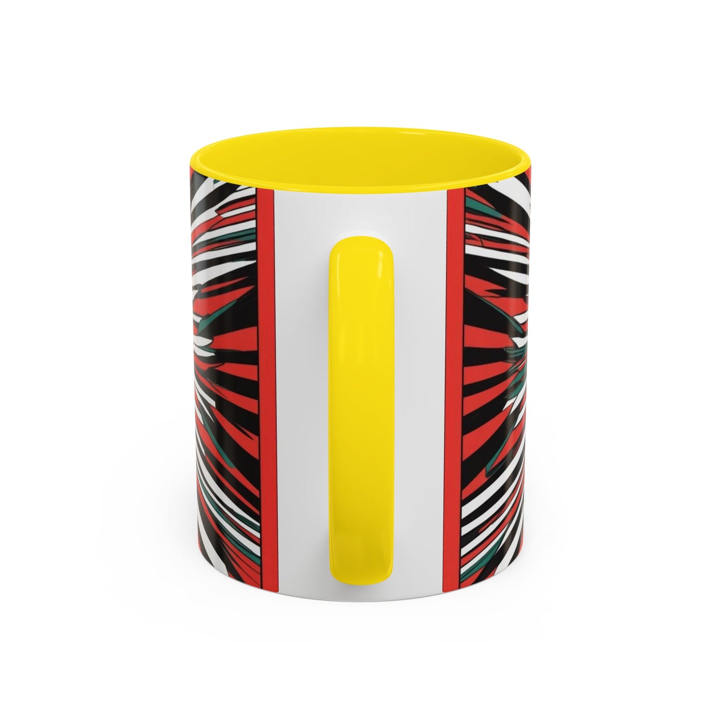 Optical Illusion Accent Mug – Ceramic Coffee Cup