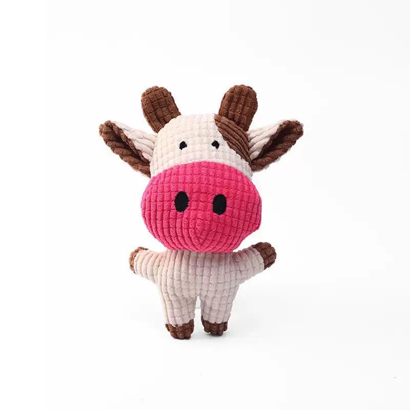 Peluche couineuse Milou &amp; Lumi Pet - Vache