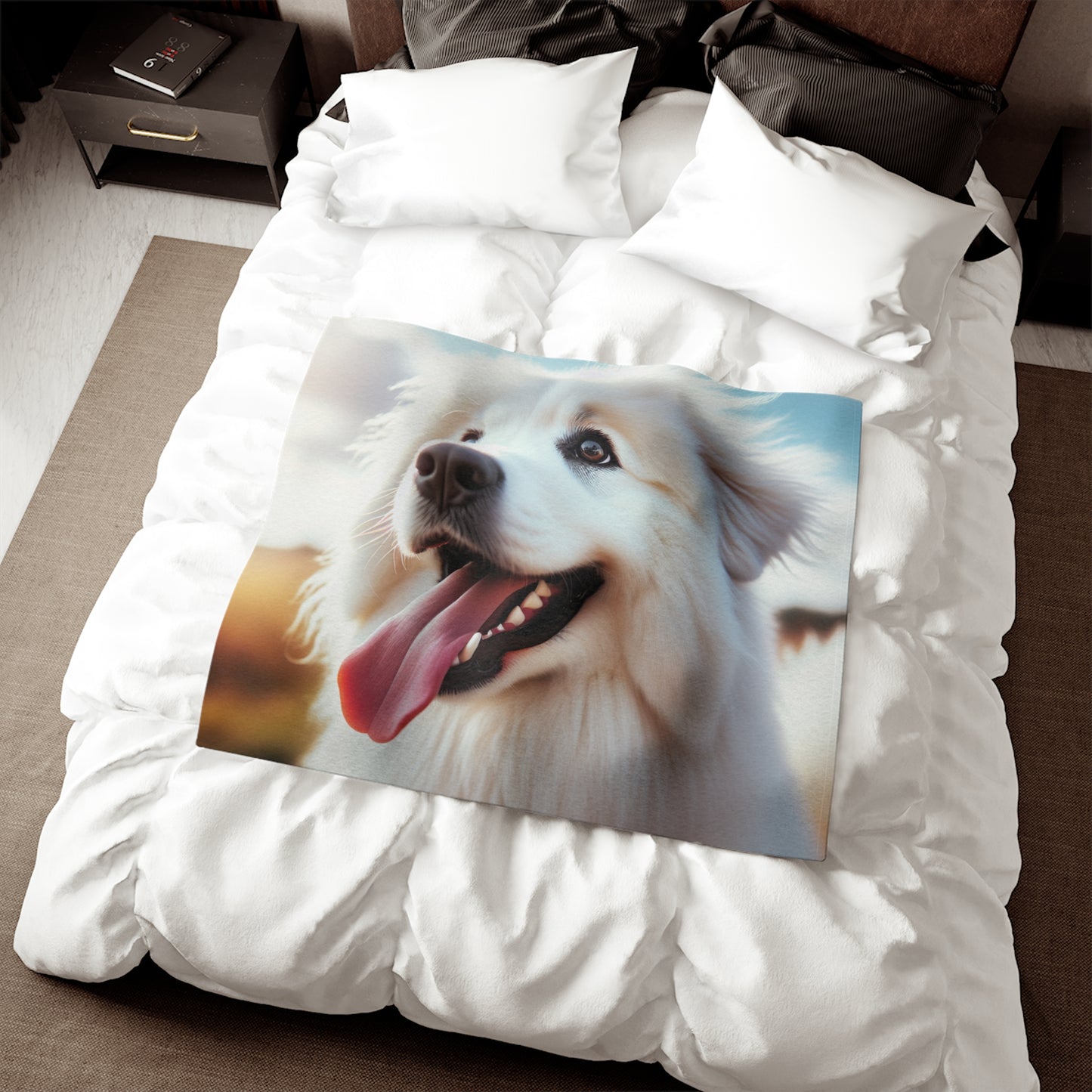 Pyrenean Mountain Dog Sweatshirt Blanket