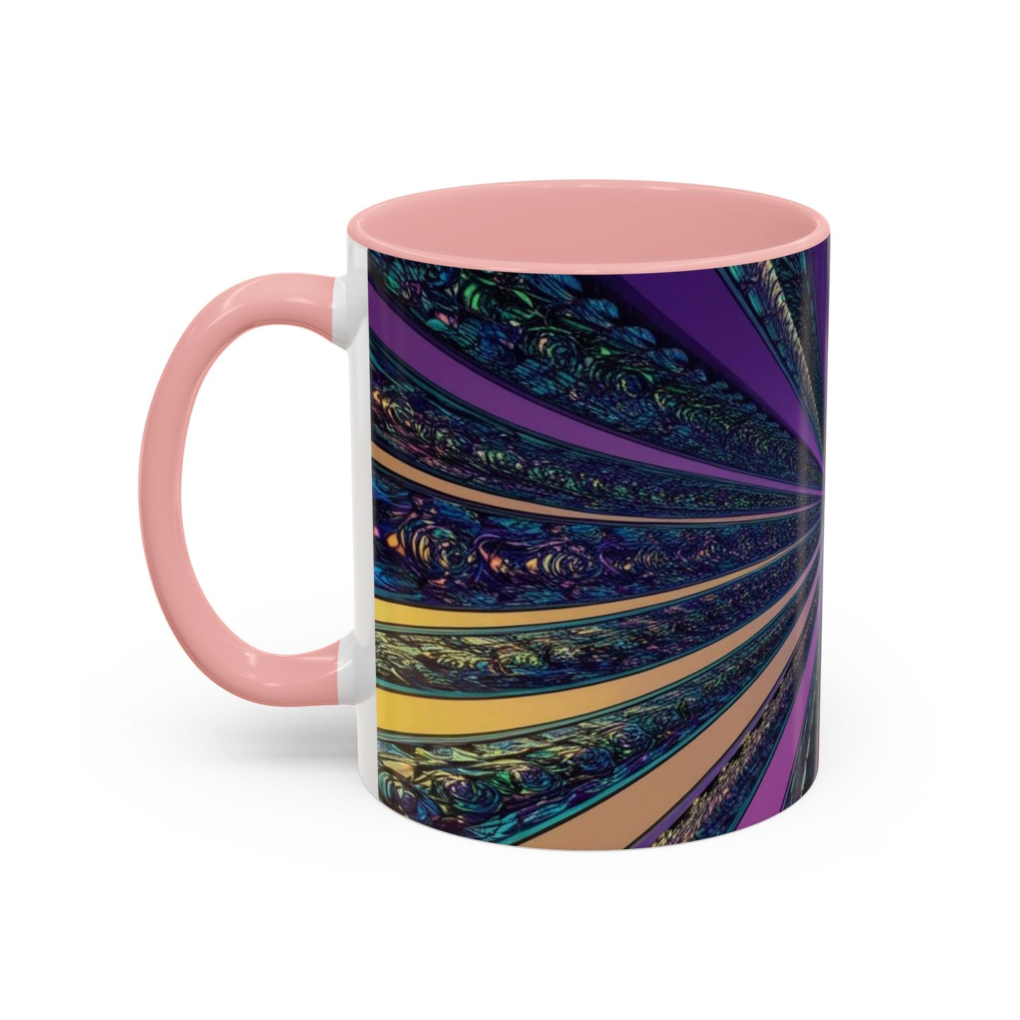 Optical Illusion Accent Mug – Ceramic Coffee Cup