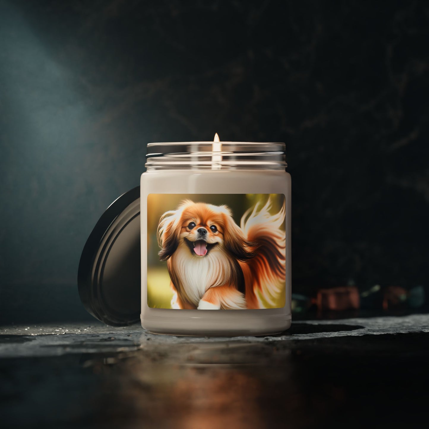 Tibetan Spaniel- Scented Soy Candle, 9oz