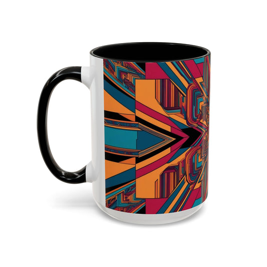 Optical Illusion Accent Mug – Ceramic Coffee Cup
