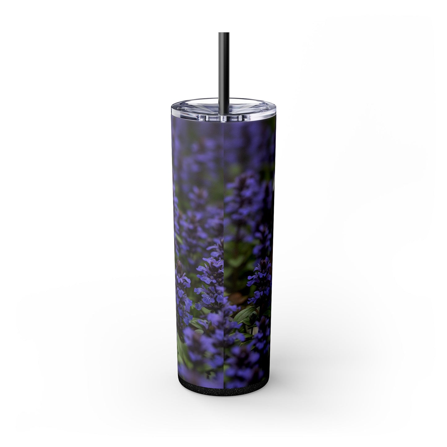 Miniature Bull Terrier Skinny Tumbler with Straw, 20oz