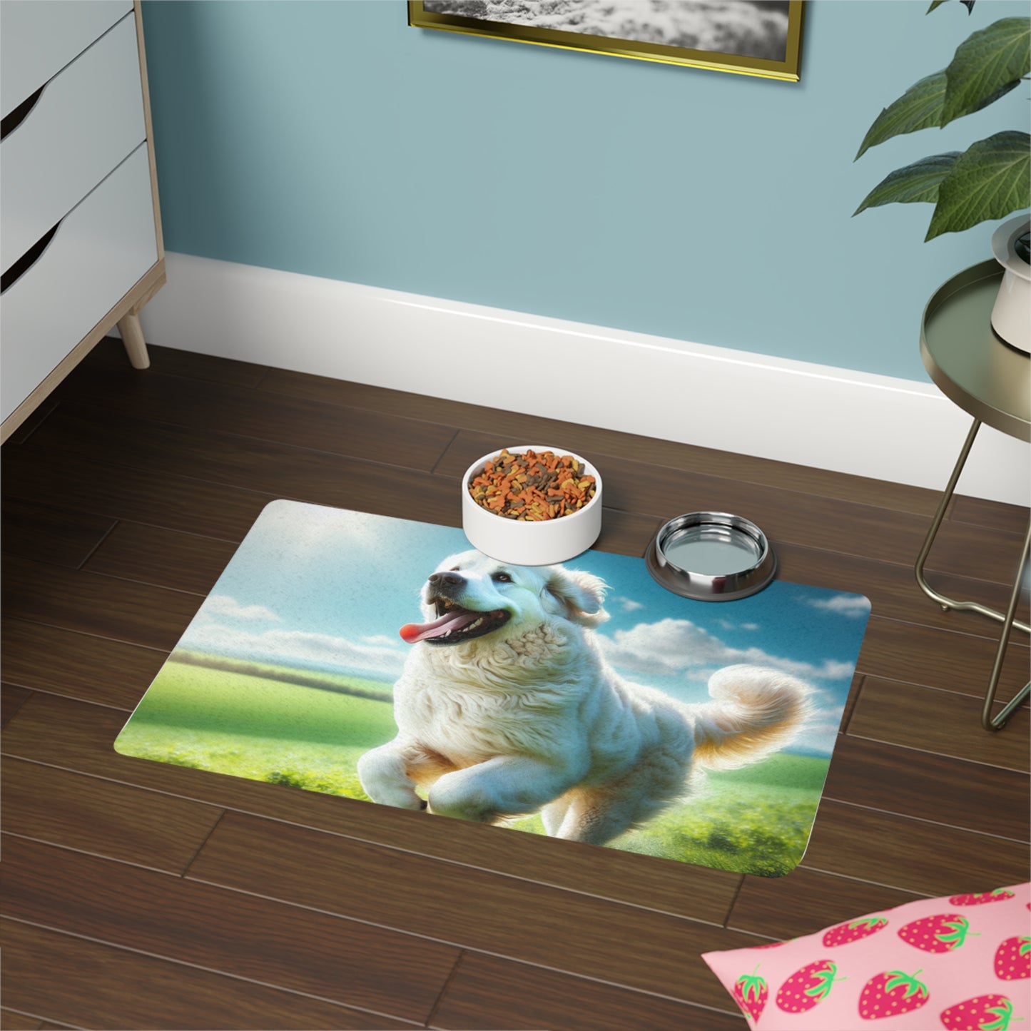 Pet Food Mat (12x18) - Kuvasz