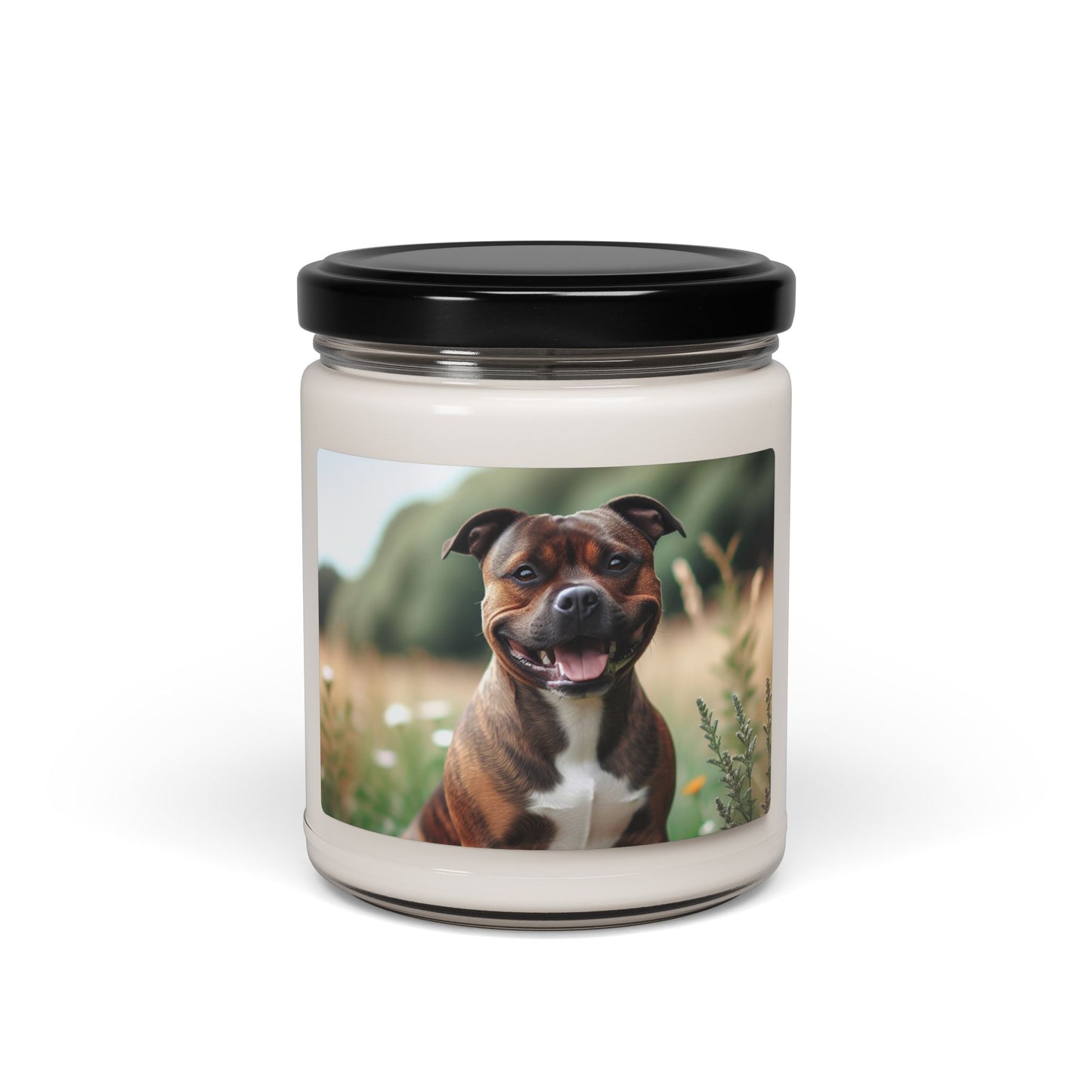 Staffordshire Bull Terrier- Scented Soy Candle, 9oz