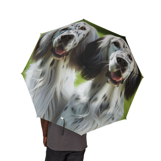 English Setter Semi-Automatic Foldable Umbrella