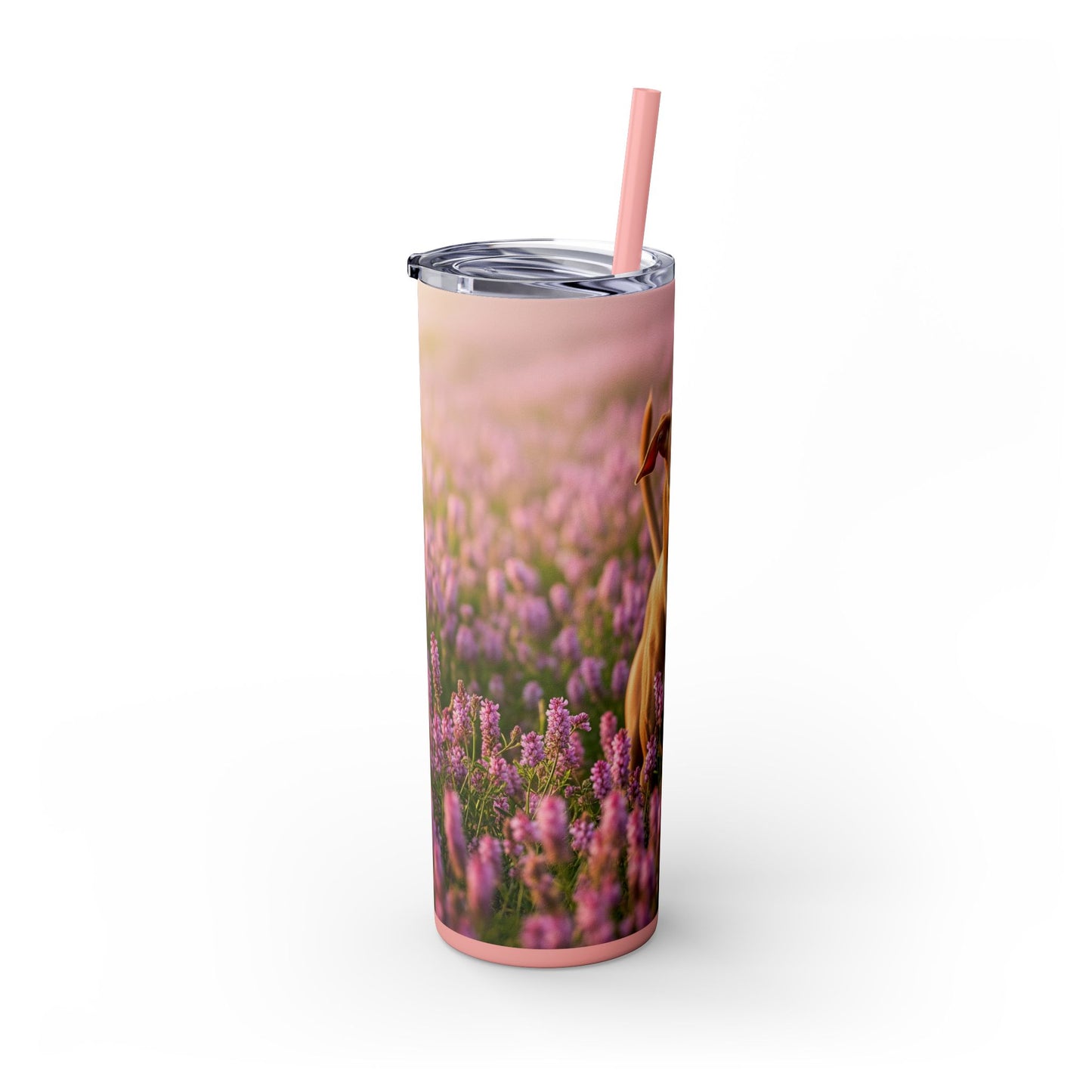 Skinny Tumbler with Straw – 20 oz Stainless Steel Cup
