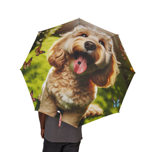 Cockapoo Semi-Automatic Foldable Umbrella