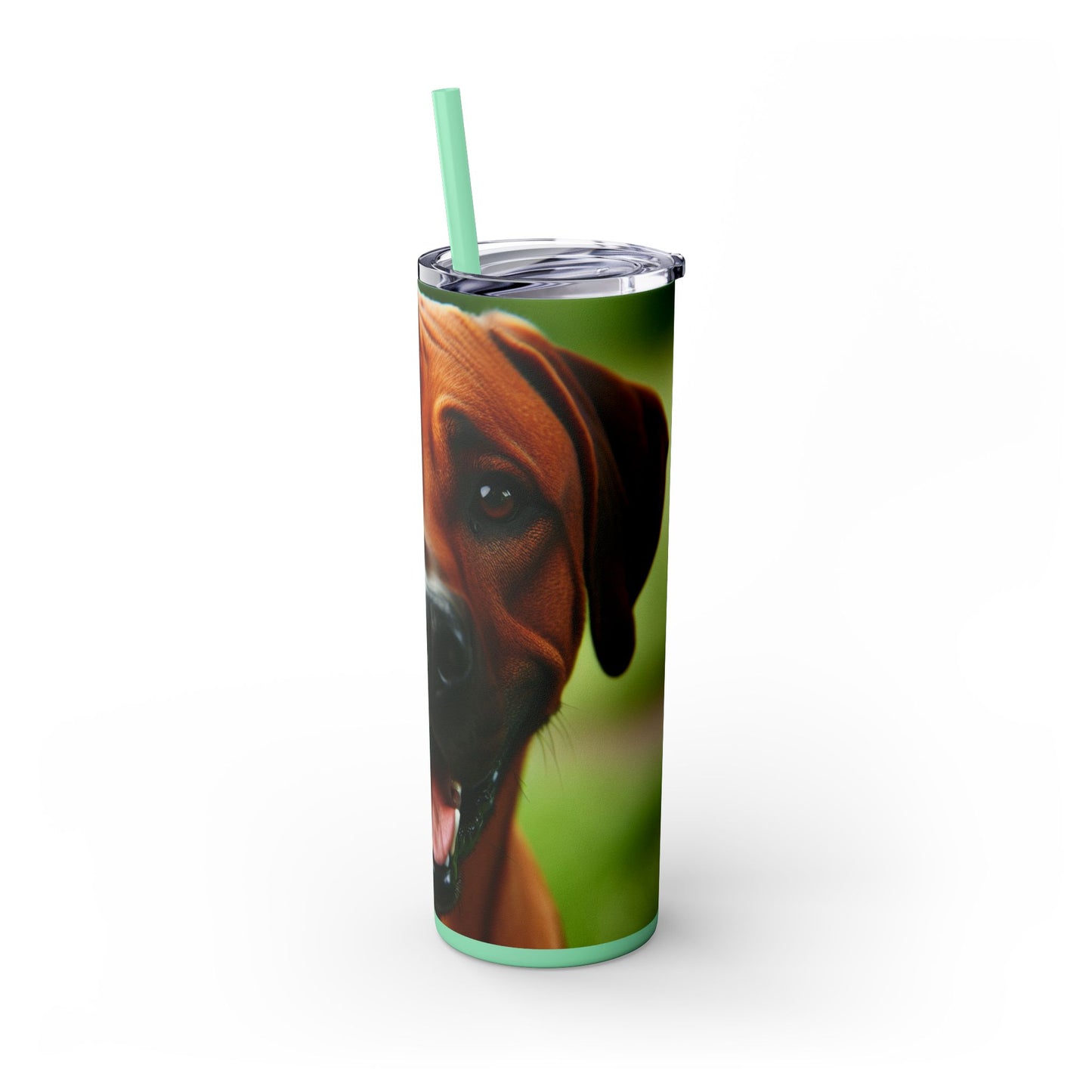 Rhodesian Ridgeback Skinny Tumbler with Straw, 20oz