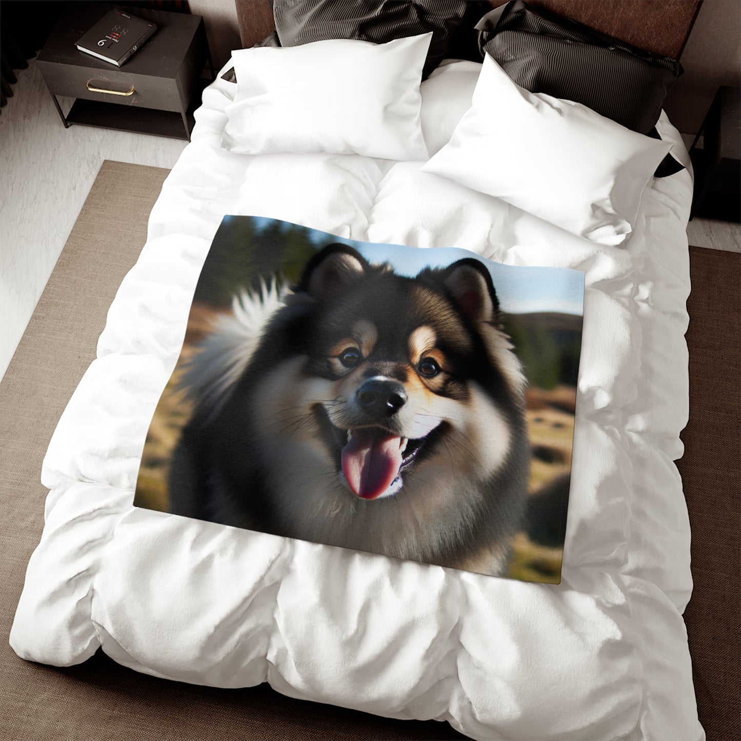 Norwegian Buhund Sweatshirt Blanket