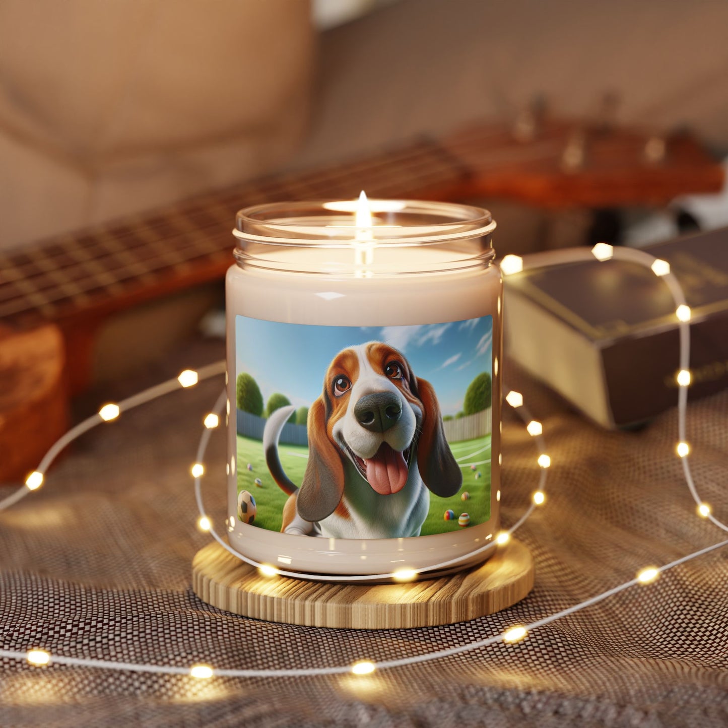 Basset Hound- Scented Soy Candle, 9oz