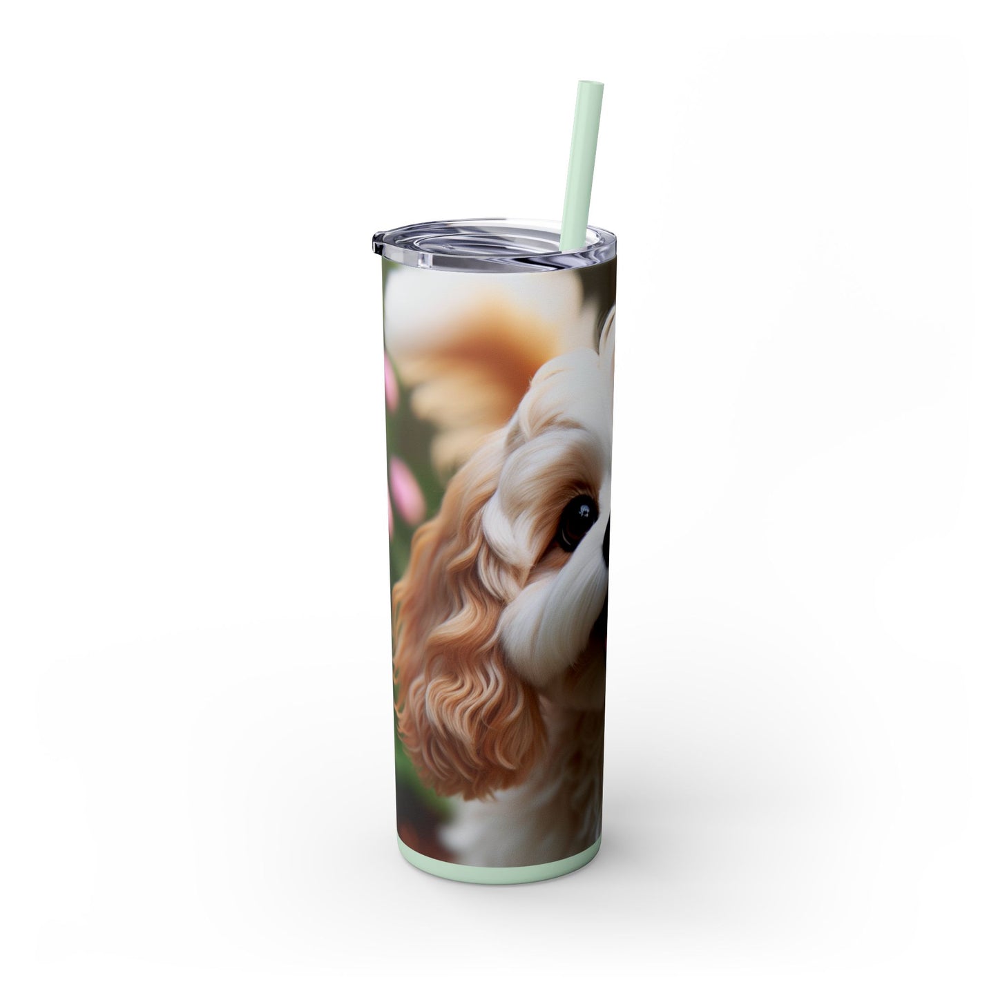 Skinny Tumbler with Straw – 20 oz Stainless Steel Cup