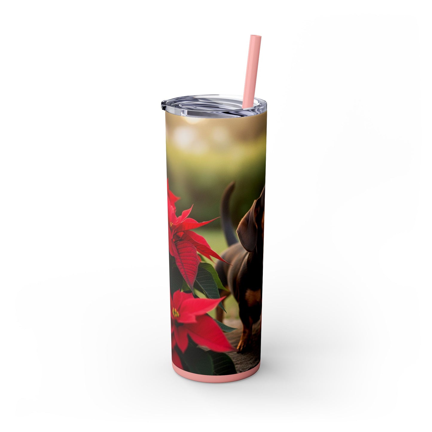 Skinny Tumbler with Straw – 20 oz Stainless Steel Cup