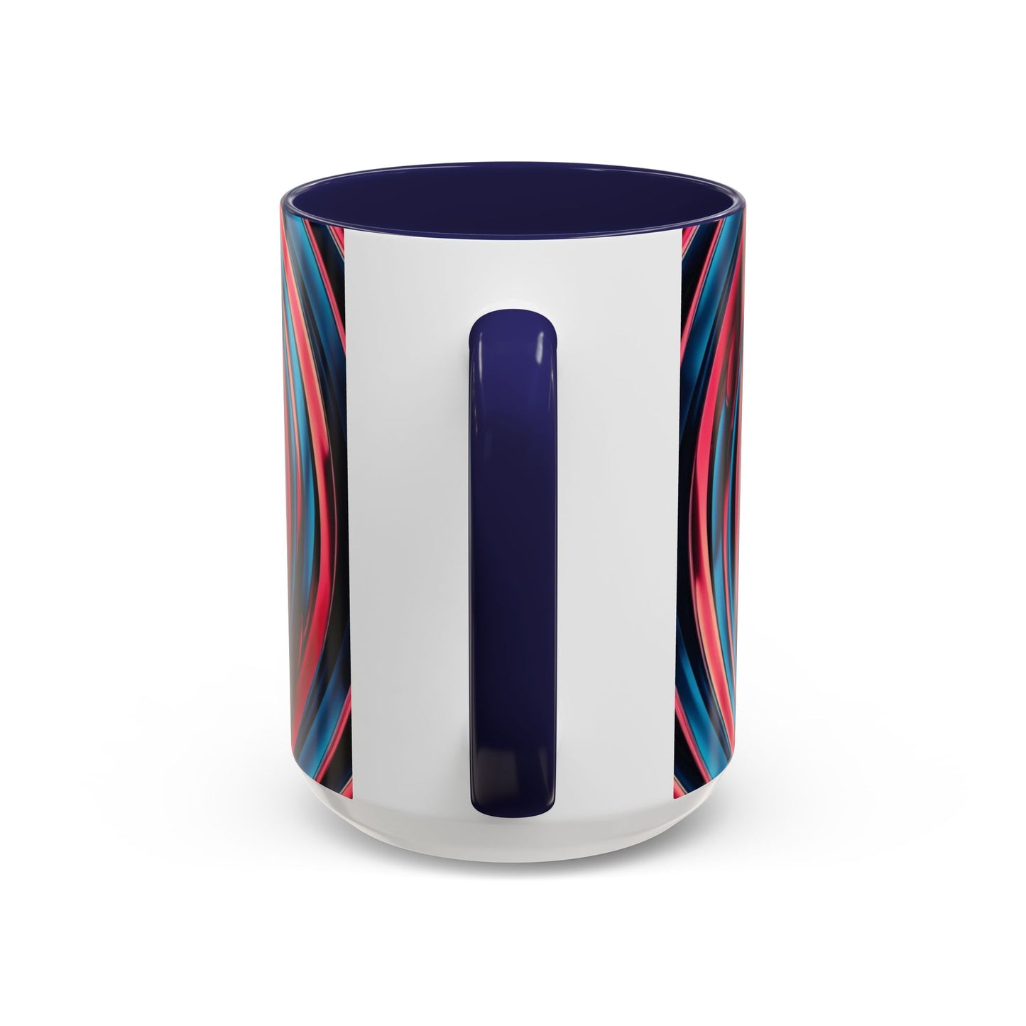 Optical Illusion Accent Mug – Ceramic Coffee Cup