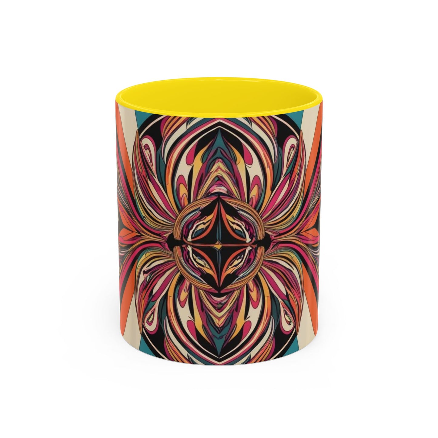 Optical Illusion Accent Mug – Ceramic Coffee Cup
