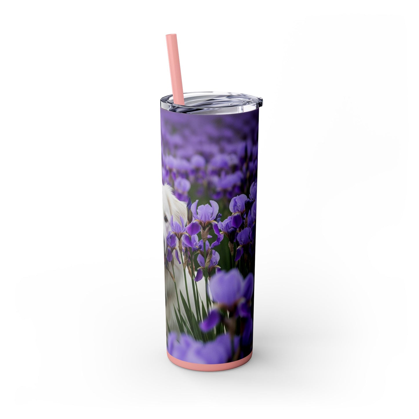 Skinny Tumbler with Straw – 20 oz Stainless Steel Cup