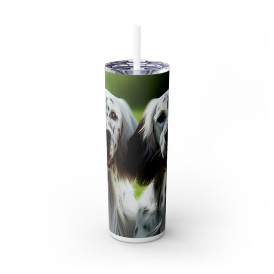 English Setter Tumbler with Straw, 20oz