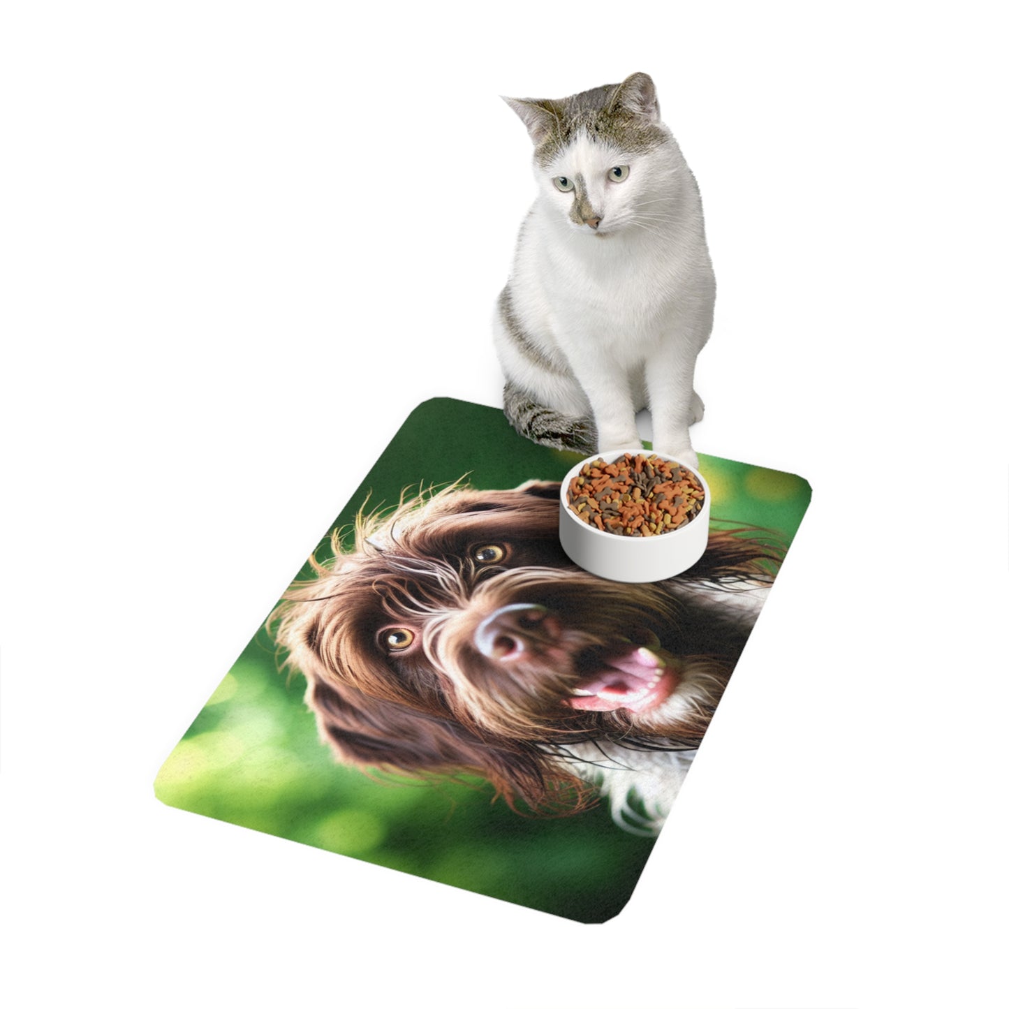 Pet Food Mat (12x18) - German Wirehaired Pointer