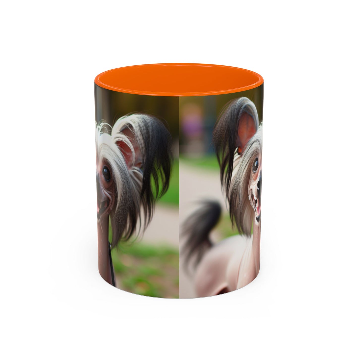Chinese Crested Dog Accent Coffee Mug - Perfect Gift for Dog Lovers