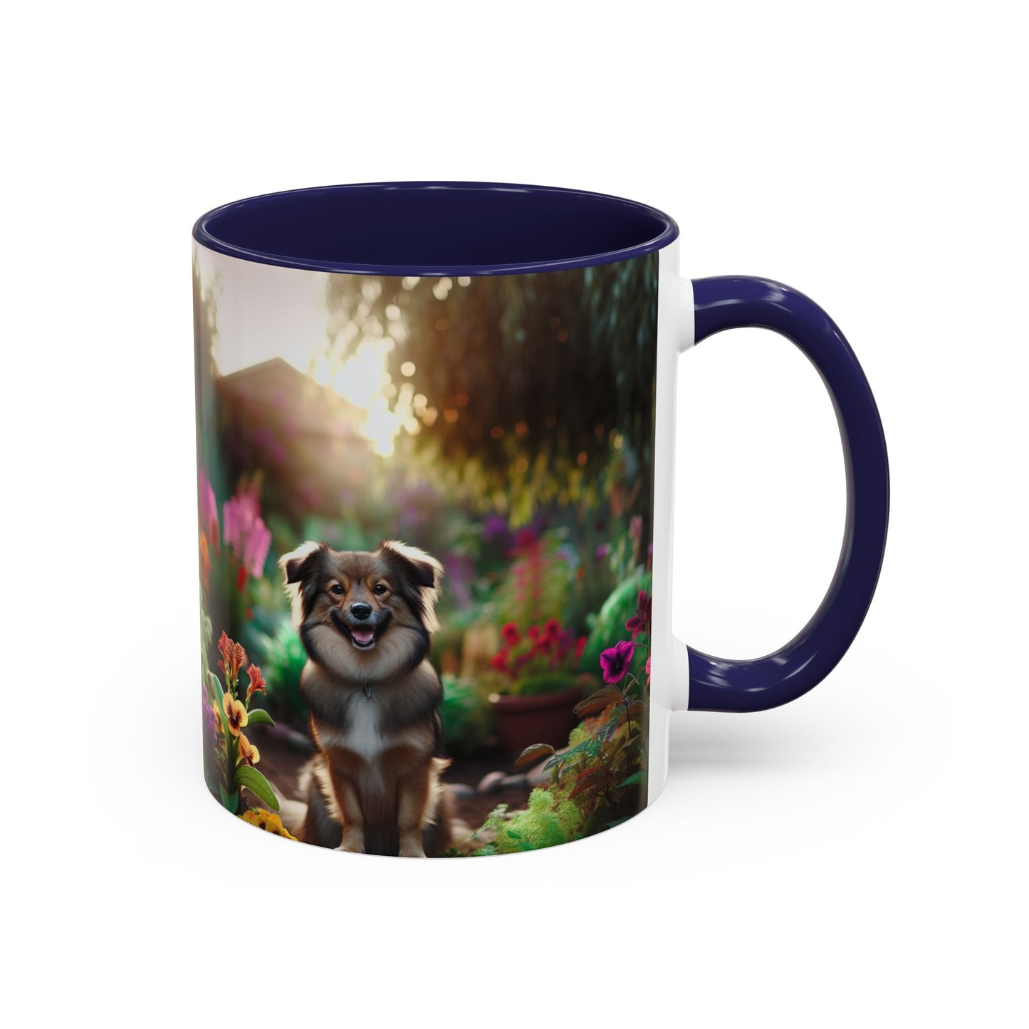 Taza de café con orquídea inca peruana: el regalo perfecto para los amantes de los perros.