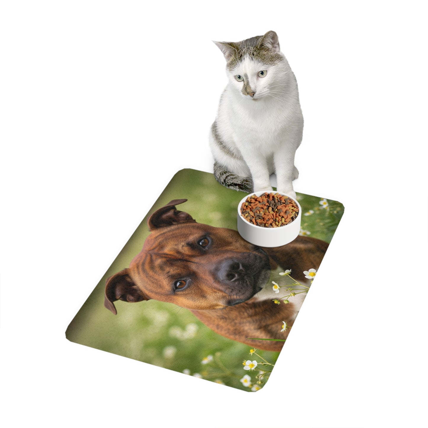 Pet Food Mat (12x18) - Staffordshire Bull Terrier