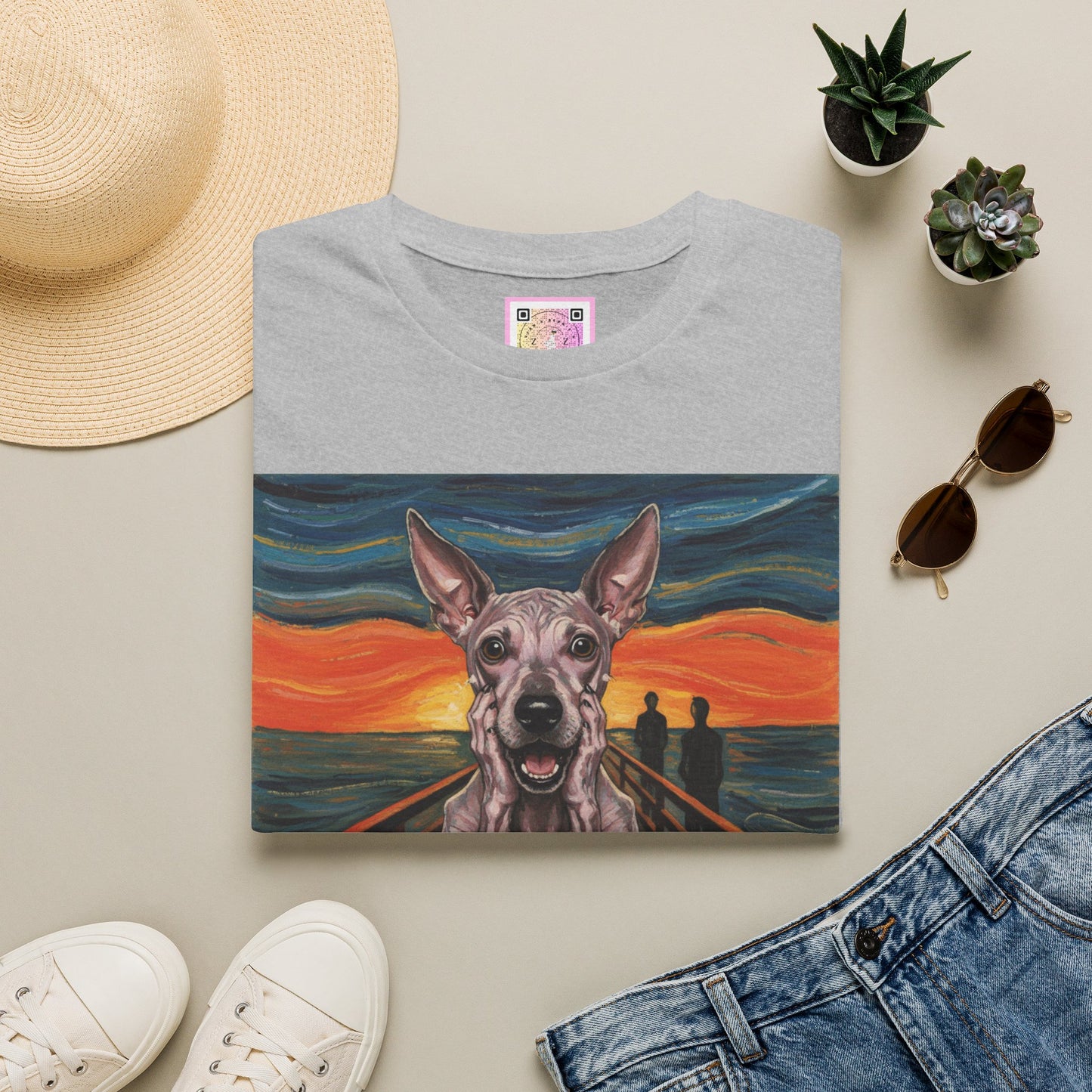 Canine Canvas Collection: Munch Homage Tee Shirt
