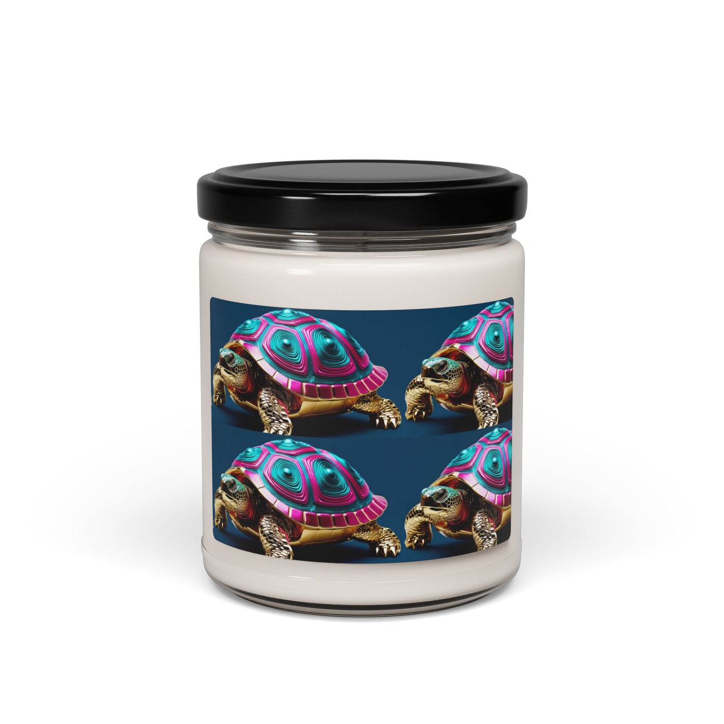 Glittery Psychedelic Turtle- Scented Soy Candle, 9oz