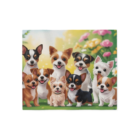 Tiny Dogs Sweatshirt Blanket