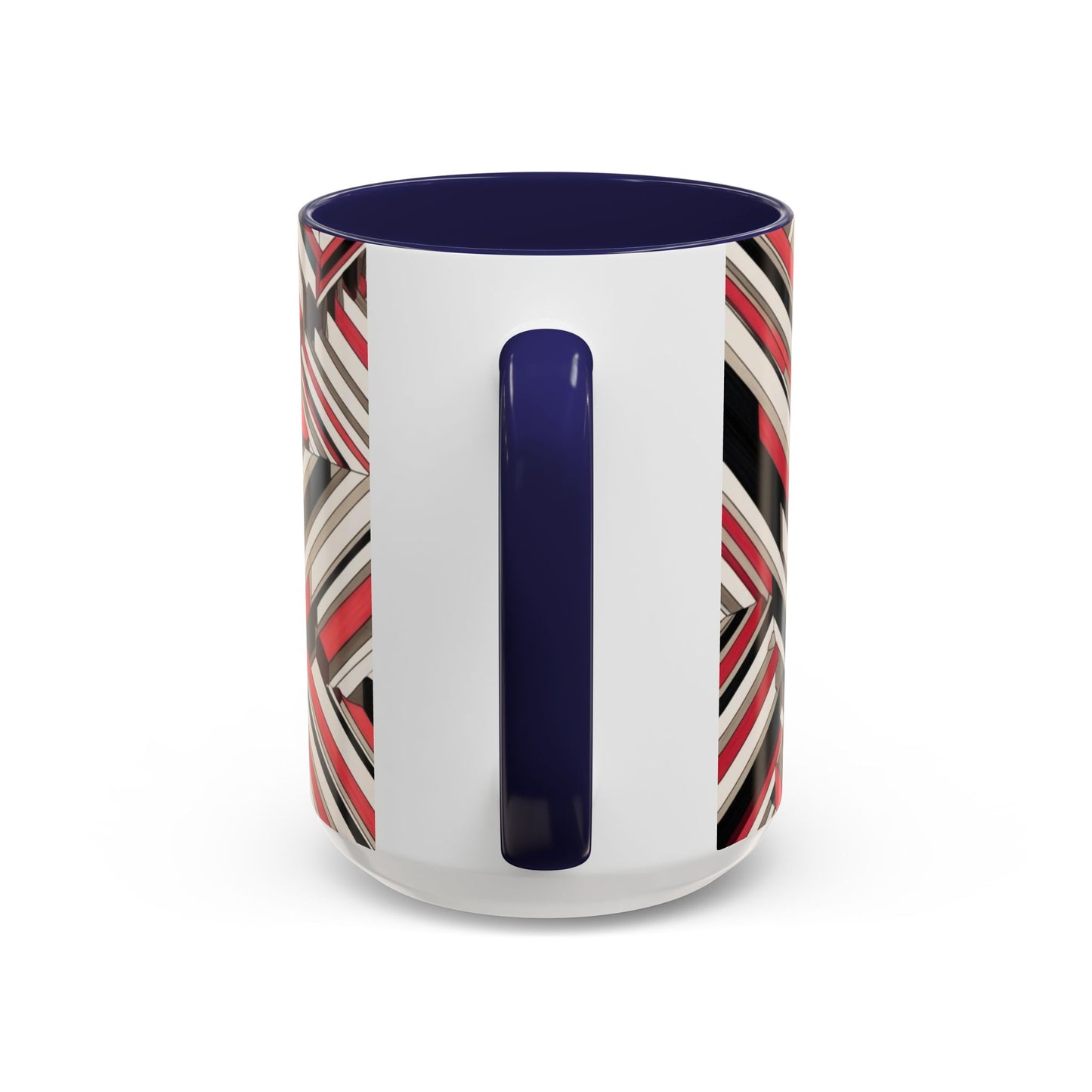 Optical Illusion Accent Mug – Ceramic Coffee Cup