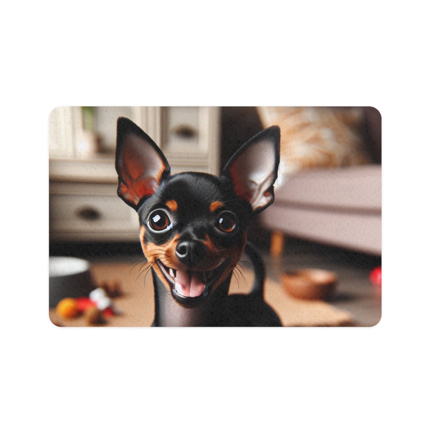 Pet Food Mat (12x18) - English Toy Terrier