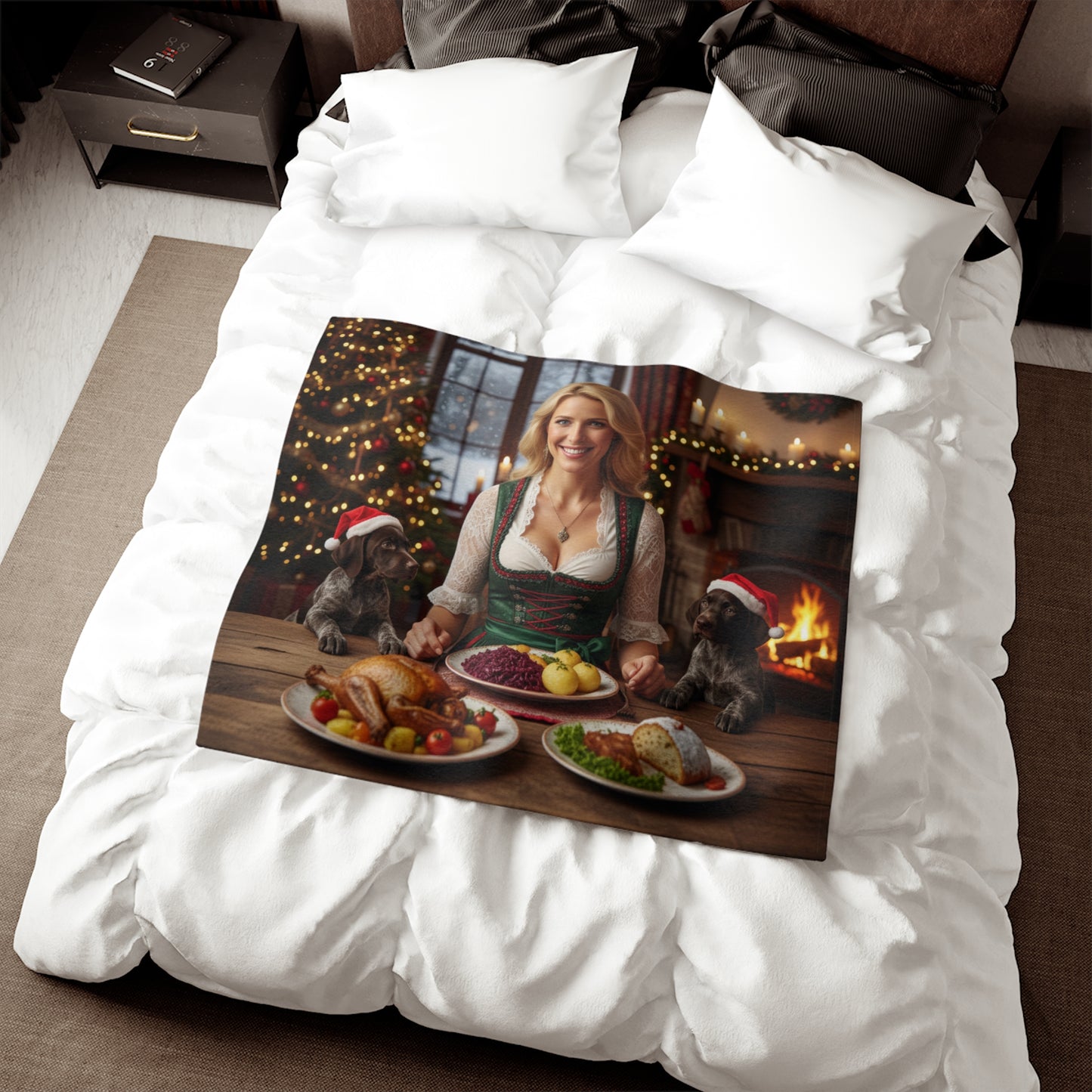 German Holiday Feast Blanket
