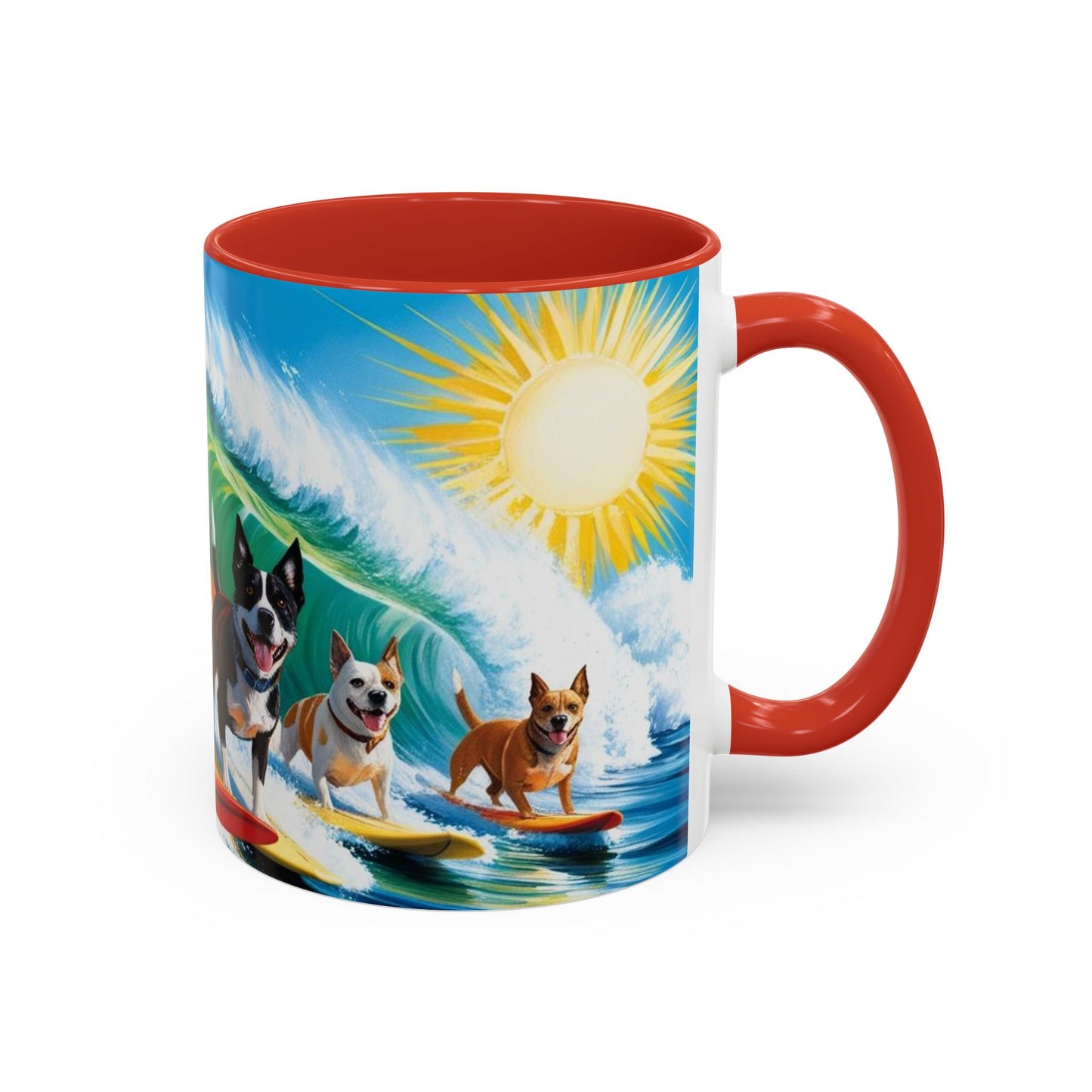Taza de café con detalles de Surf Dogs: el regalo perfecto para los amantes de los perros
