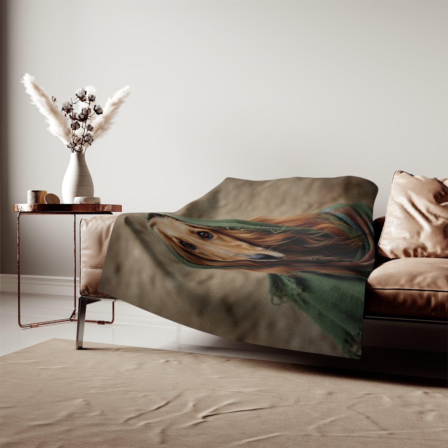 Afghan Hound Sweatshirt Blanket