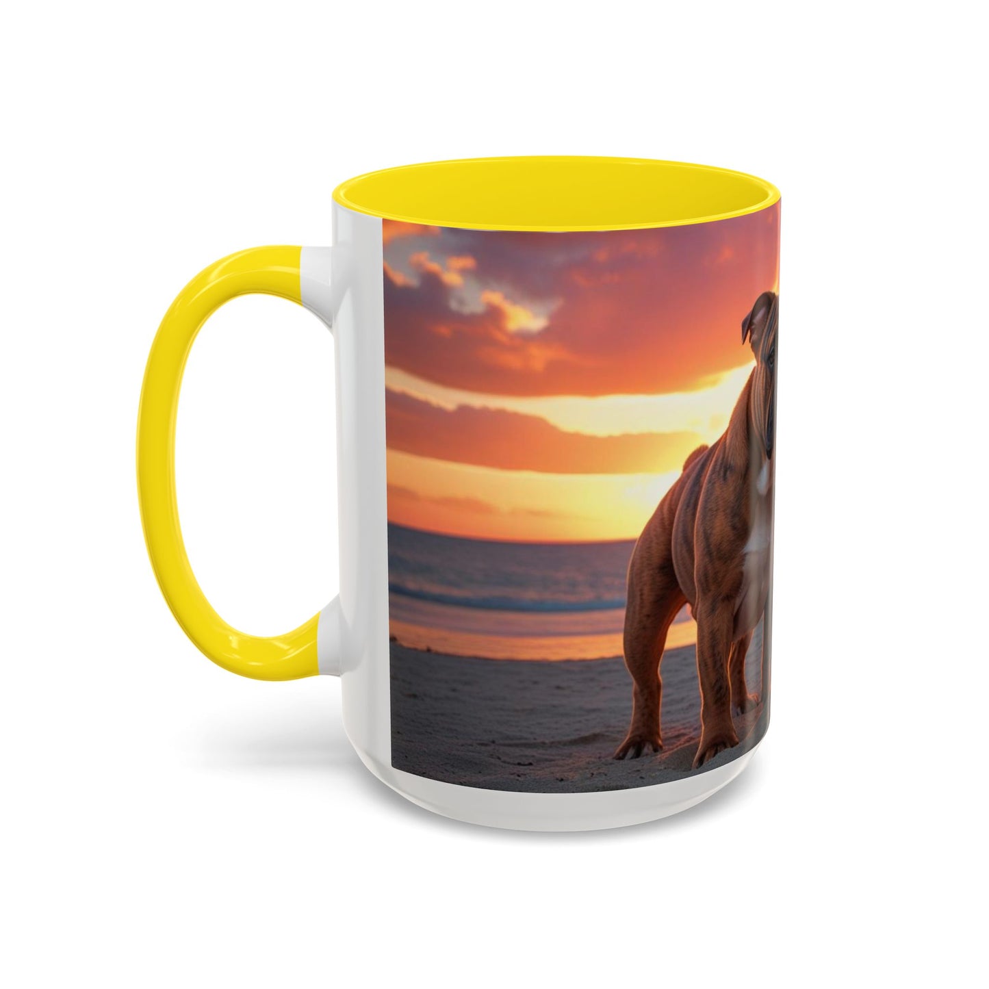 Bulldog Love Accent Coffee Mug - Perfect Gift for Dog Lovers