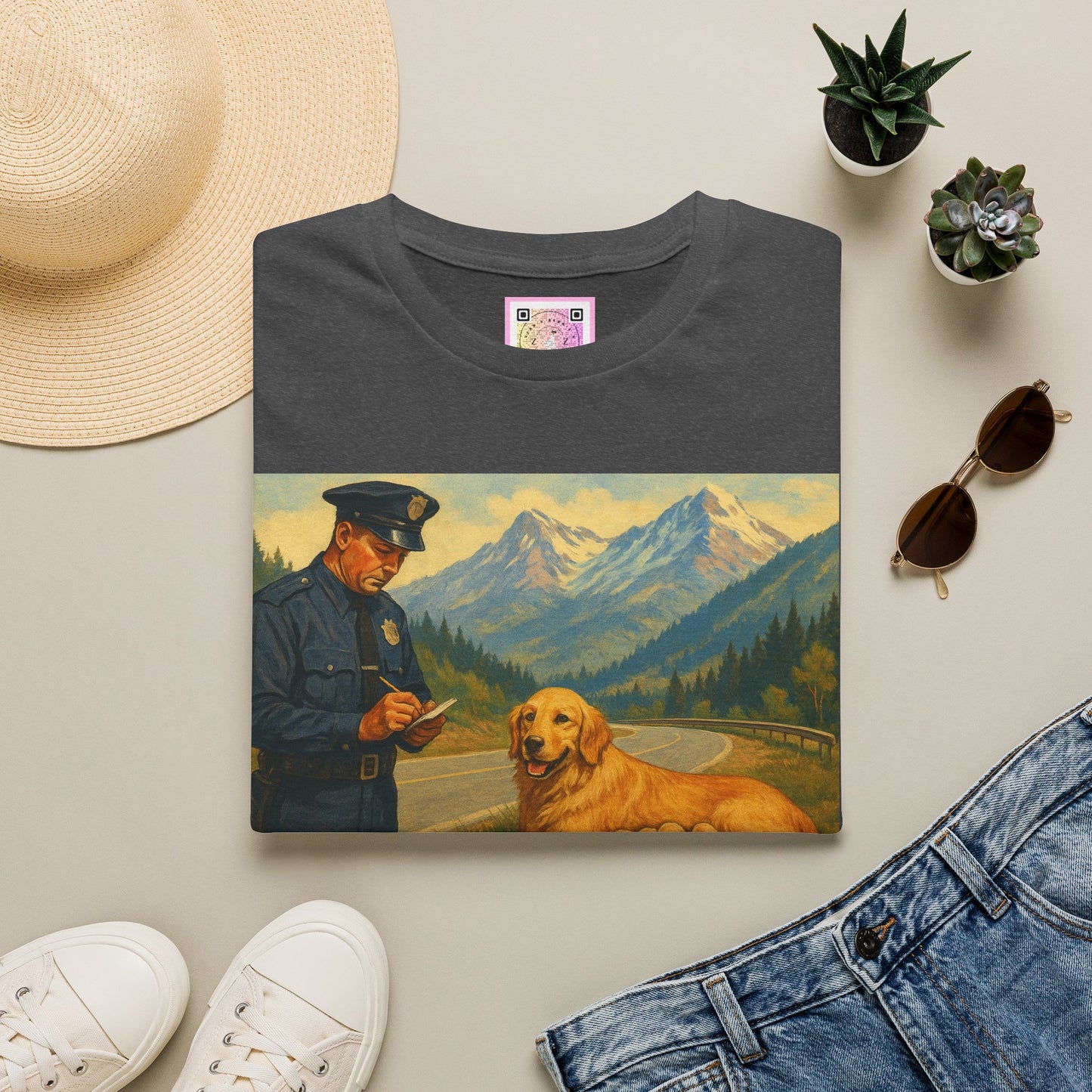 "Arrested for Littering" Retro Tee Shirt