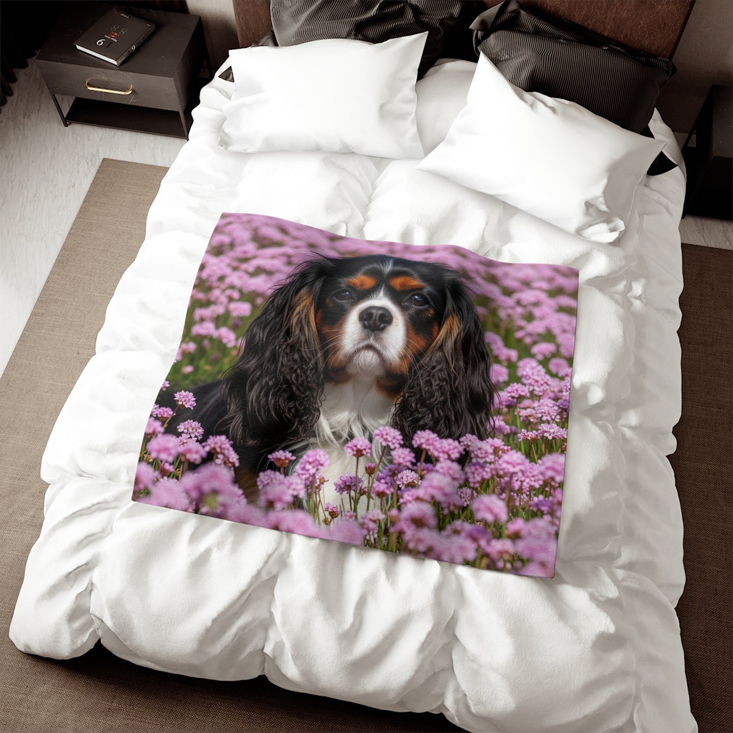 Couverture sweat-shirt King Charles Spaniel