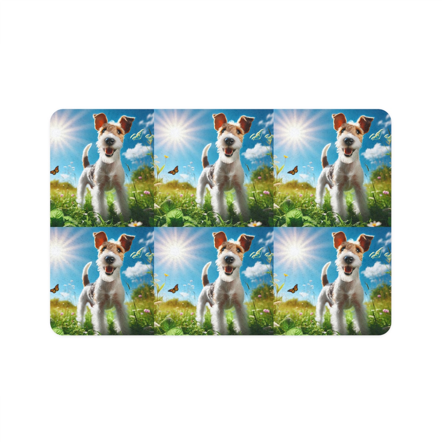 Pet Food Mat (12x18) - Fox Terrier