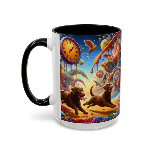 Chocolate Labrador Accent Coffee Mug - Perfect Gift for Dog Lovers