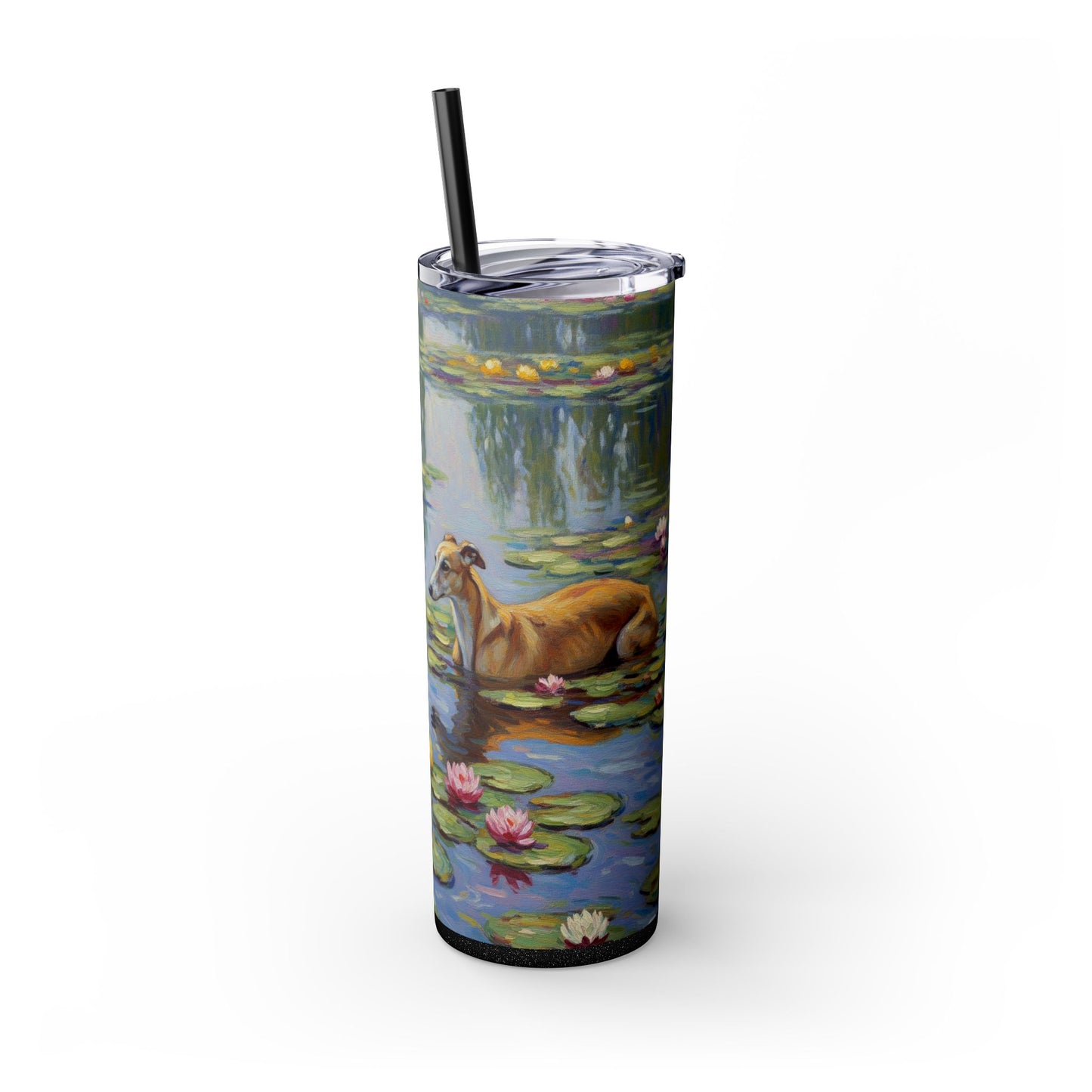 Vaso para galgos con pajita, 20 oz