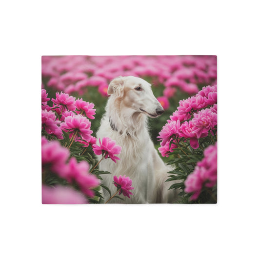 Borzoi Sweatshirt Blanket
